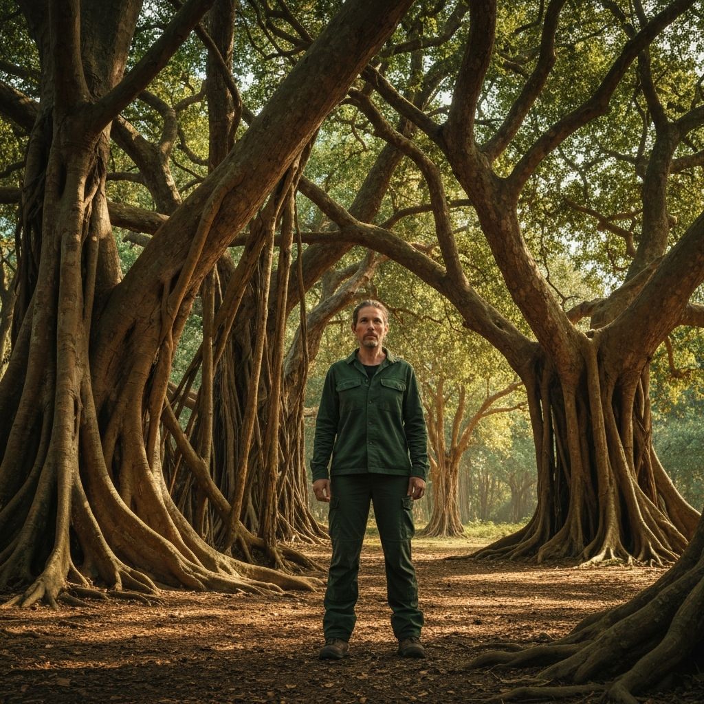 Person in steady pose